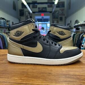 Size 13 - Air Jordan 1 Retro OG High Black Gold No Box Tried On